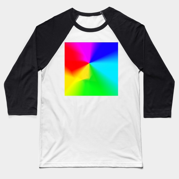 colorful rainbow abstract texture art Baseball T-Shirt by Artistic_st